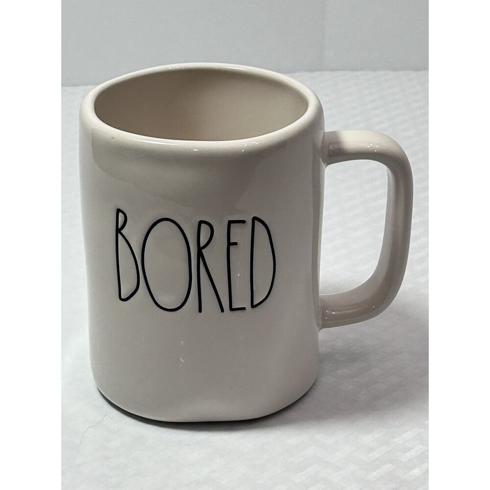 Rae Dunn BORED Ceramic Artisan Collection By Magenta‎ Mug Cup